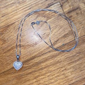 Sterling silver heart necklace
